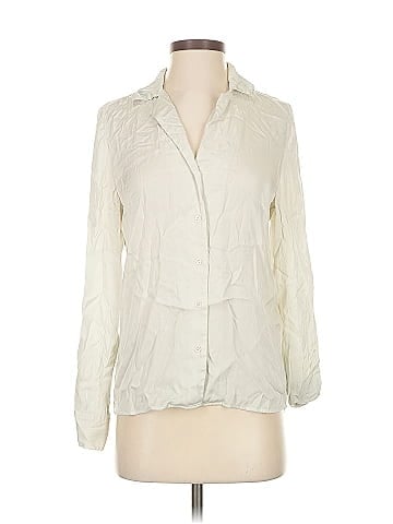Quince Long Sleeve Silk Top (view 1)