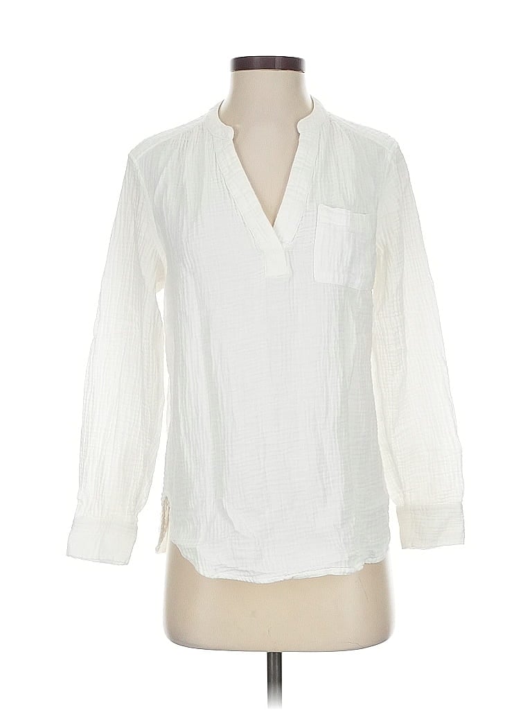 GAP Pre-owned 3/4 Sleeve Blouse In White