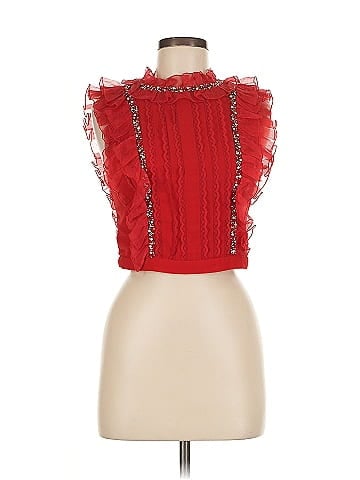 Alice + Olivia Sleeveless Silk Top (view 1)