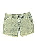 Free People Tie-dye Green Denim Shorts Size 25 waist - photo 1