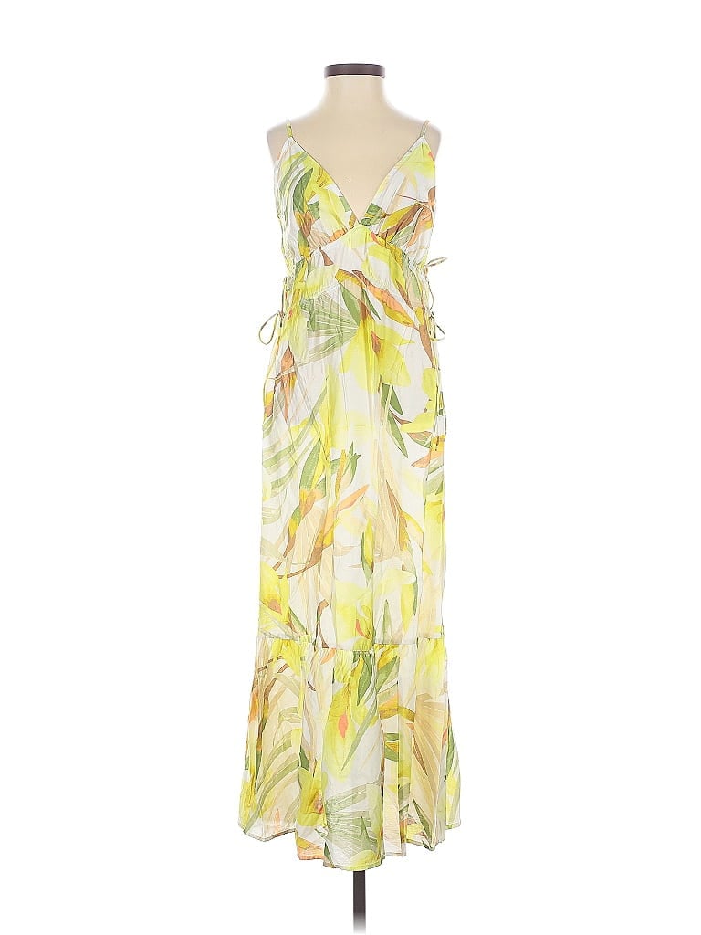 H&M Pre-owned Cocktail Dress In Yellow