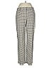 Theory Houndstooth Gray Casual Pants Size 6 - photo 1