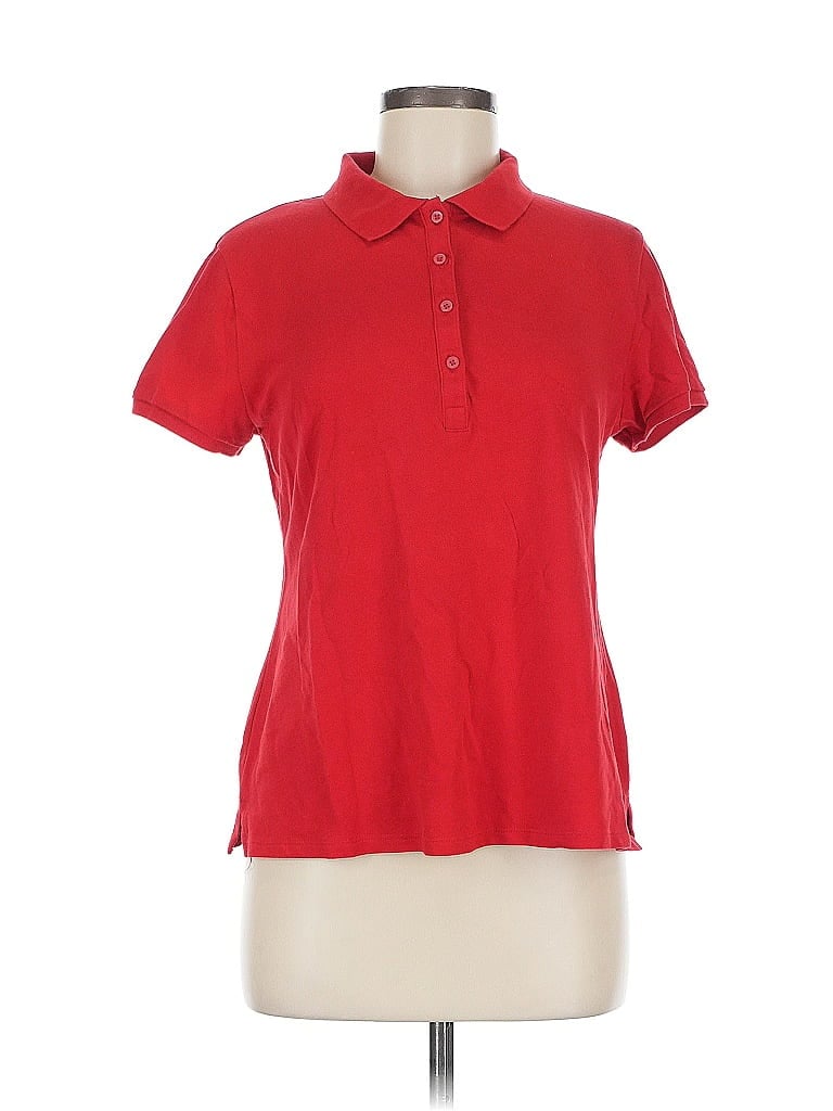 OLD NAVY Pre-owned Short Sleeve Polo Shirt In Red
