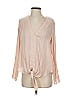 Alexis 100% Polyester Tan Long Sleeve Blouse Size XS - photo 1