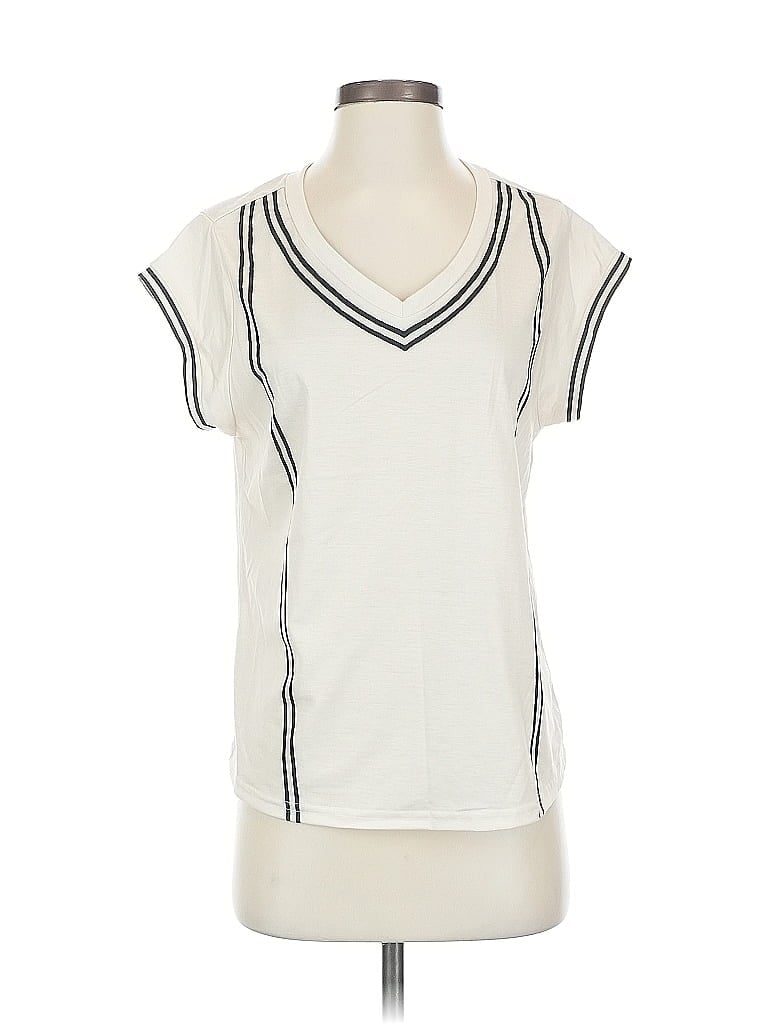 Pre-owned Shein Short Sleeve T-shirt In White