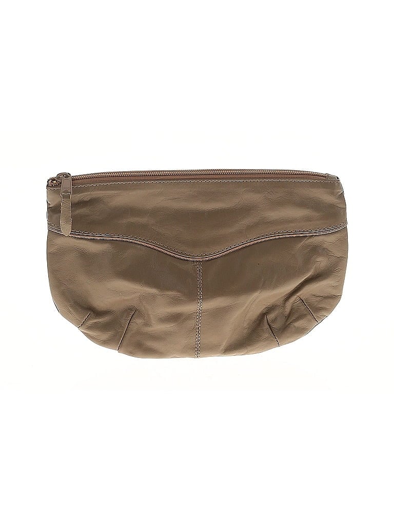 Pre-owned Assorted Brands Leather Clutch In Brown