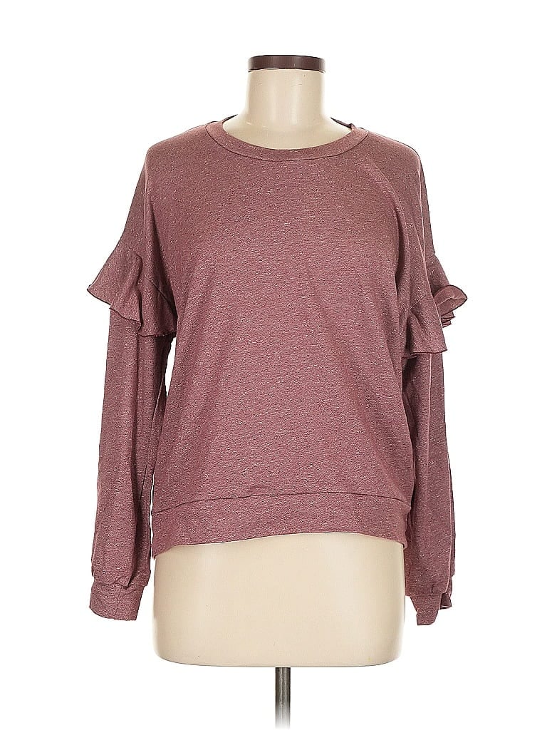 Pre-owned Elan Sweatshirt In Burgundy