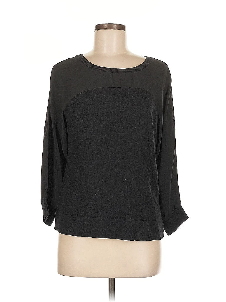 Pre-owned Ann Taylor Factory Pullover Sweater In Black