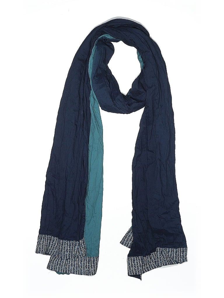 Pre-owned Assorted Brands Scarf In Blue