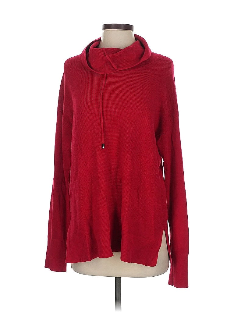 Pre-owned Jones New York Signature Turtleneck Sweater In Red