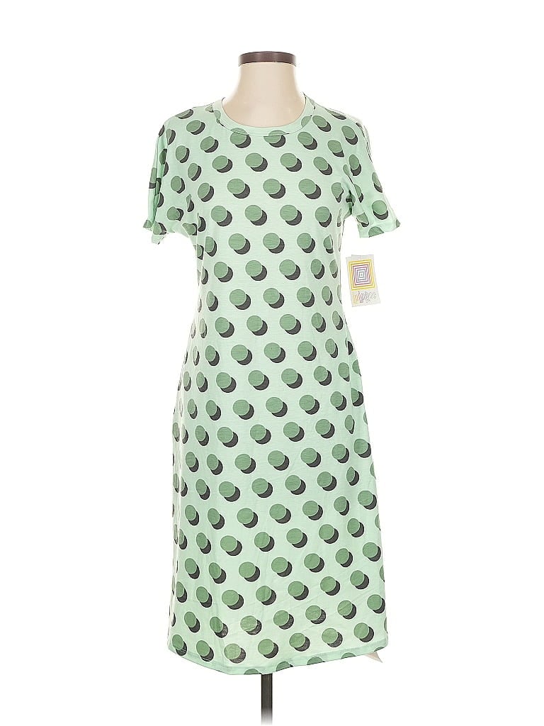 Pre-owned Lularoe Casual Dress In Green