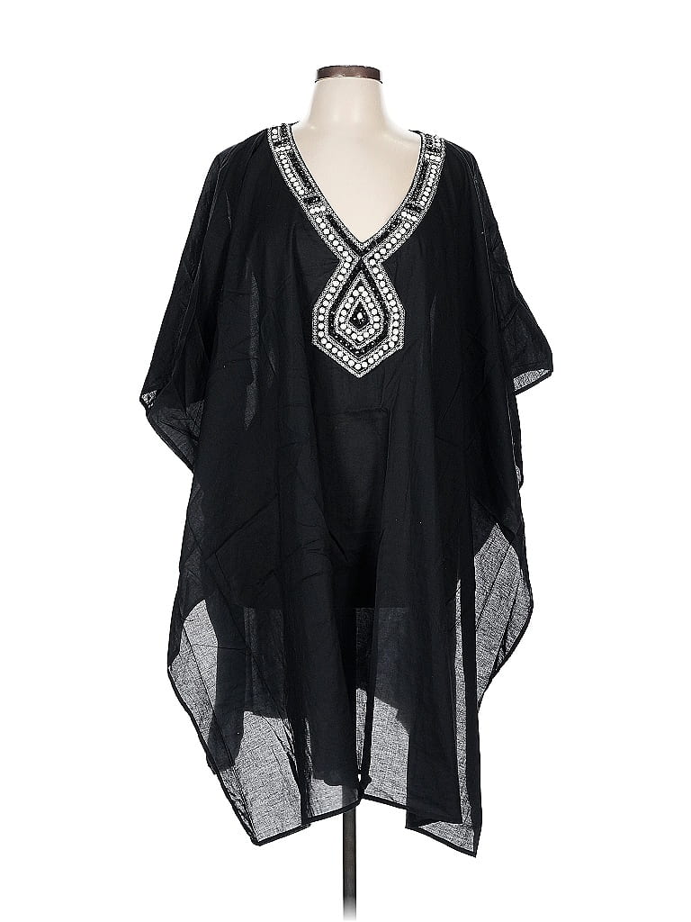 Pre-owned Badgley Mischka Poncho In Black