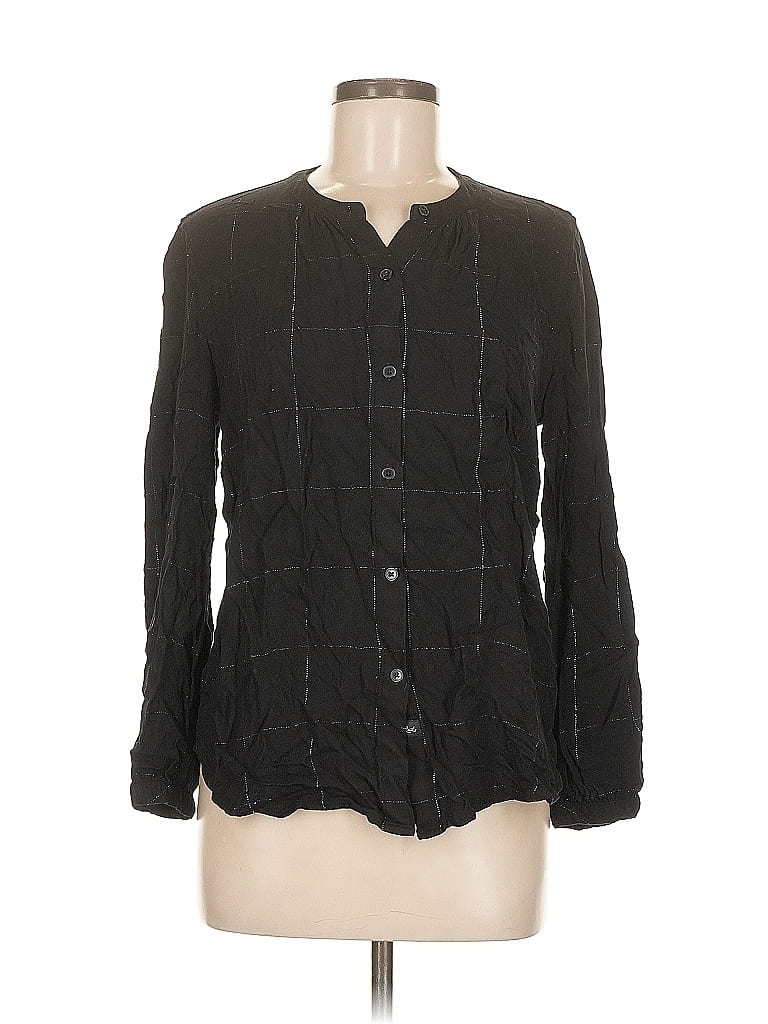 Click to view more detailed imagery on our partner's website Pre-owned Rails Long Sleeve Blouse In Black