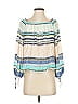 Wildfox 100% Rayon Blue 3/4 Sleeve Blouse Size XS - photo 1