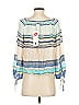 Wildfox 100% Rayon Blue 3/4 Sleeve Blouse Size XS - photo 2