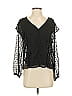 Zara Black 3/4 Sleeve Blouse Size XS - photo 1