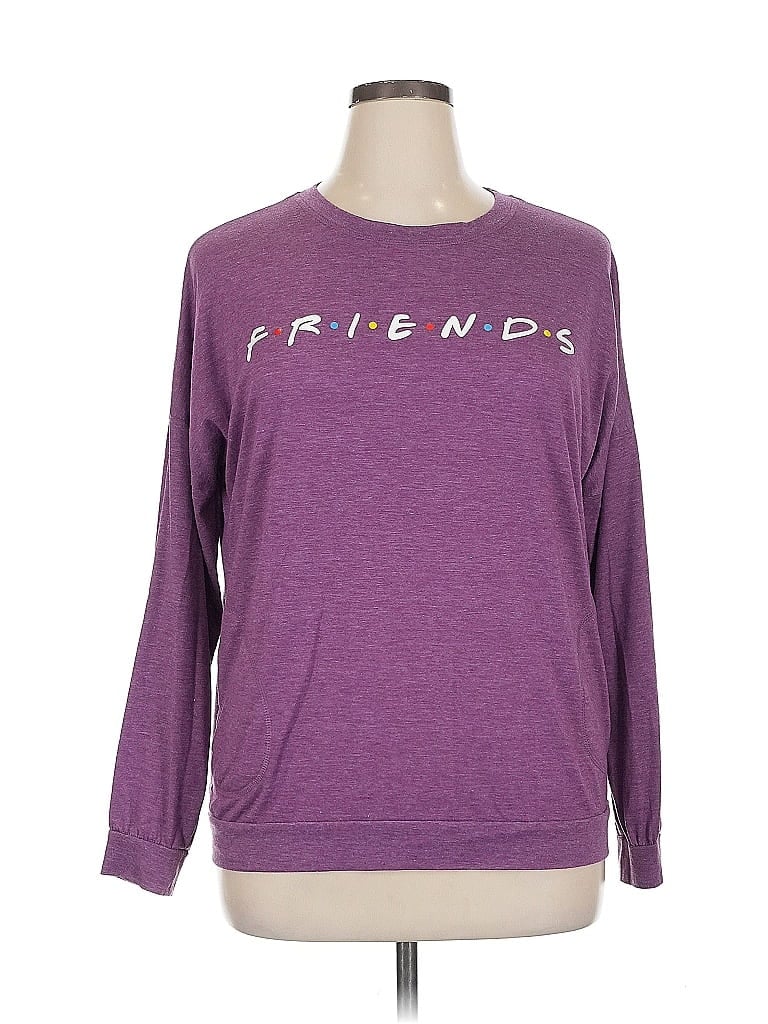 Pre-owned Assorted Brands Long Sleeve T-shirt In Purple