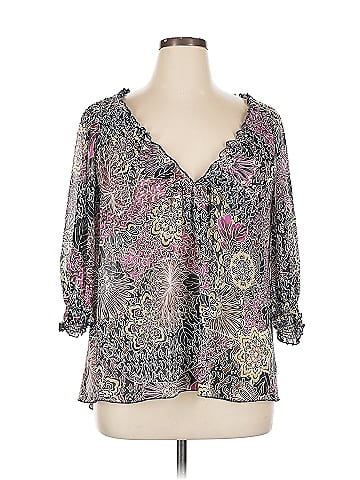 Lane Bryant Outlet 3/4 Sleeve Blouse (view 1)