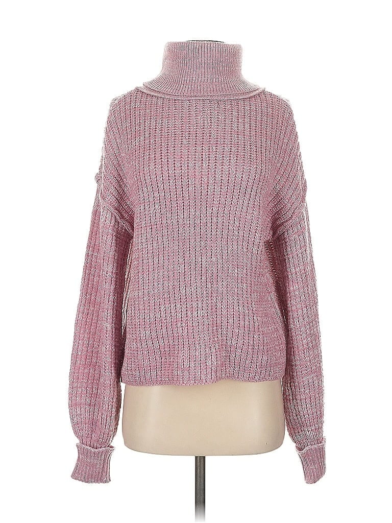 Pre-owned Assorted Brands Turtleneck Sweater In Pink