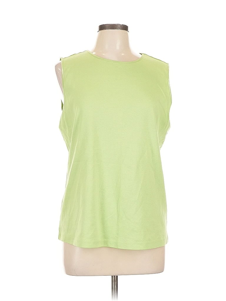 Pre-owned Christopher & Banks Sleeveless T-shirt In Green