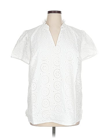 Belle By Kim Gravel Short Sleeve Blouse (view 1)