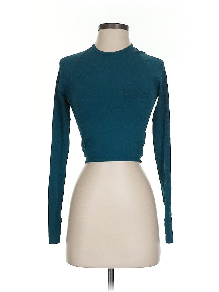 Pre-owned Spiritual Gangster Long Sleeve Turtleneck In Blue