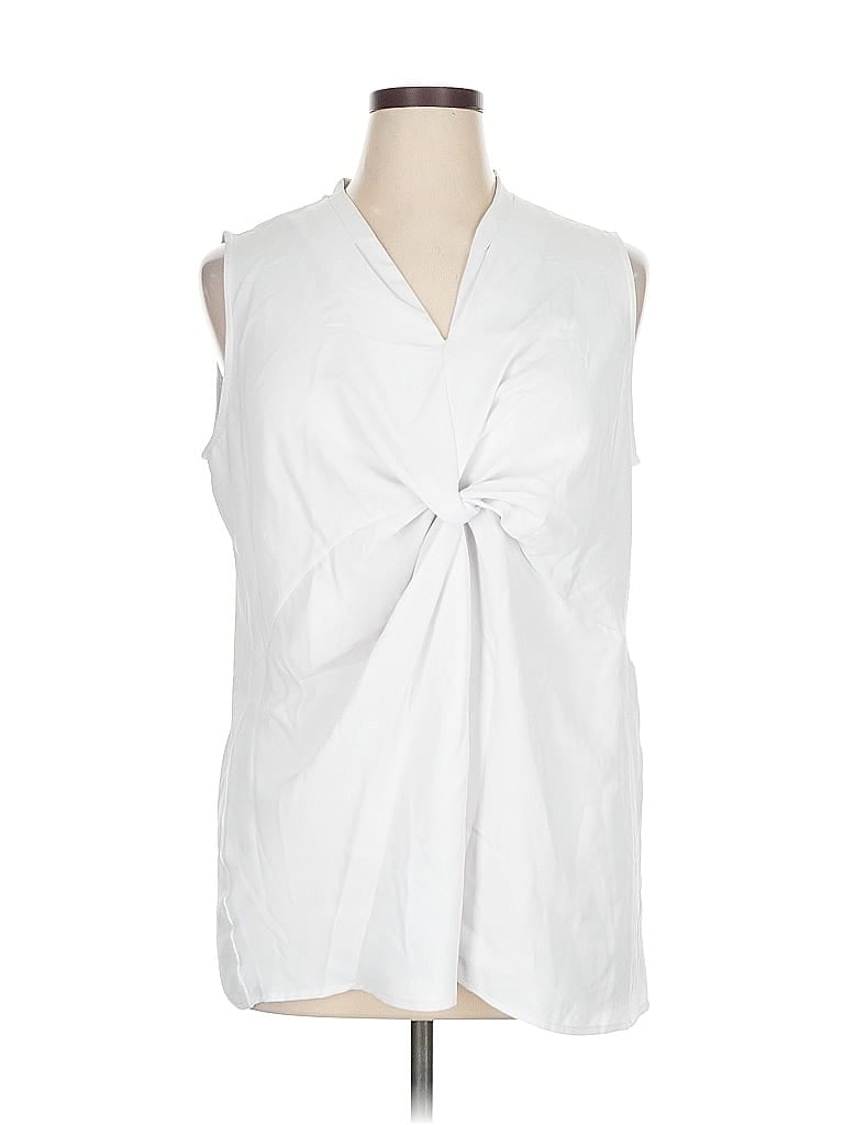 Pre-owned Assorted Brands Sleeveless Blouse In White