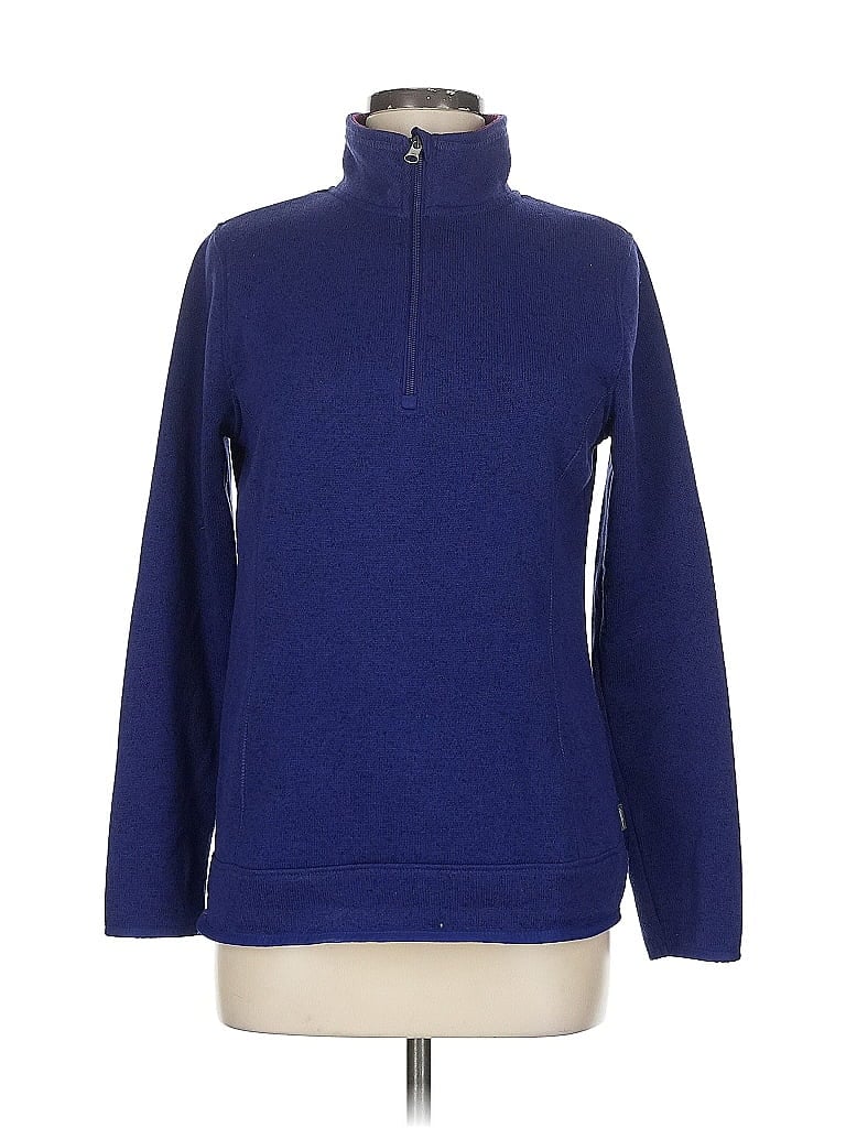 EDDIE BAUER Pre-owned Fleece Jacket In Blue