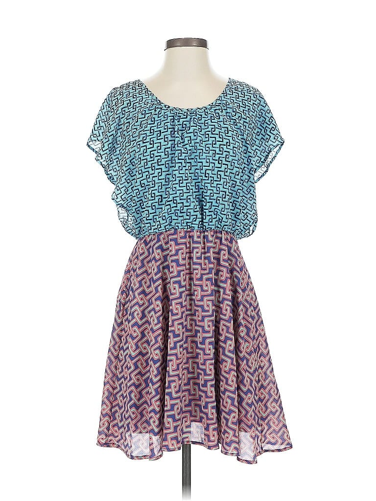 Pre-owned Bar Iii Casual Dress In Blue