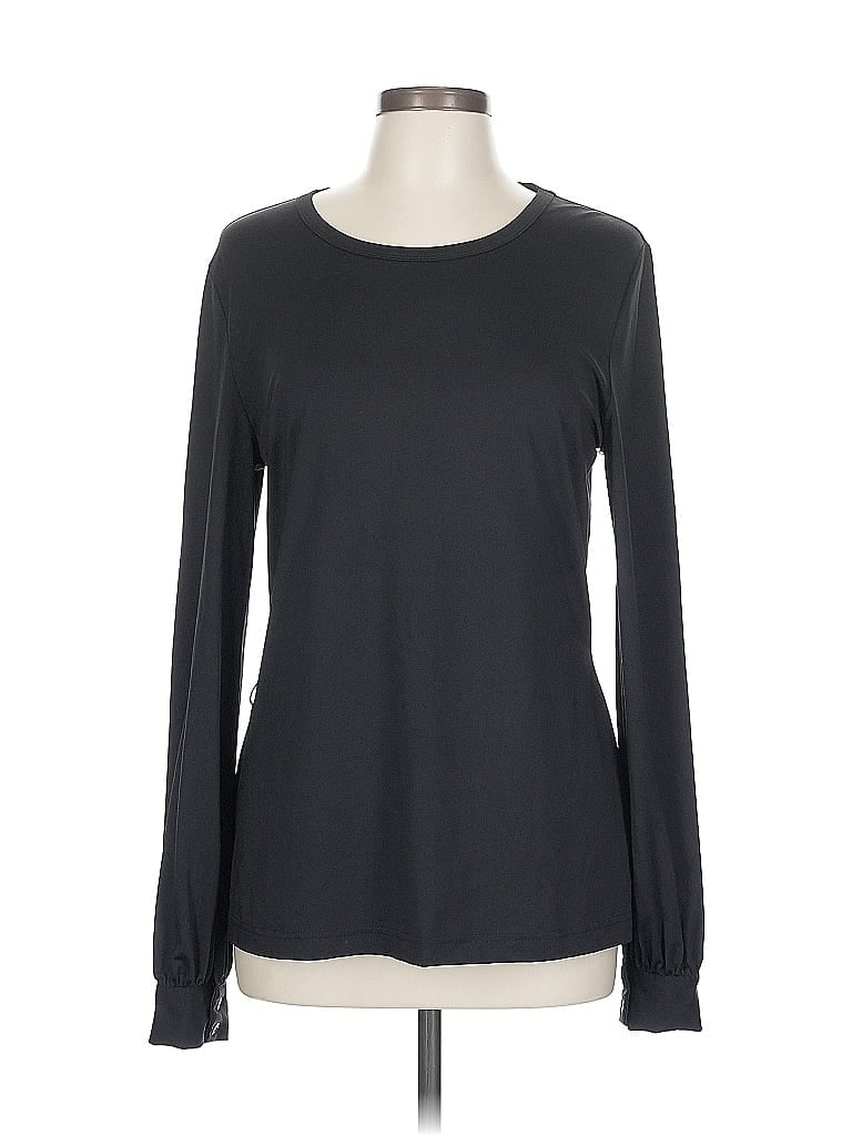 Pre-owned Newport News Long Sleeve T-shirt In Black