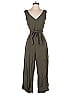 Le Lis Solid Green Jumpsuit Size S - photo 1
