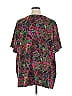 Catherines Floral Black Short Sleeve T-Shirt Size 3X - photo 2