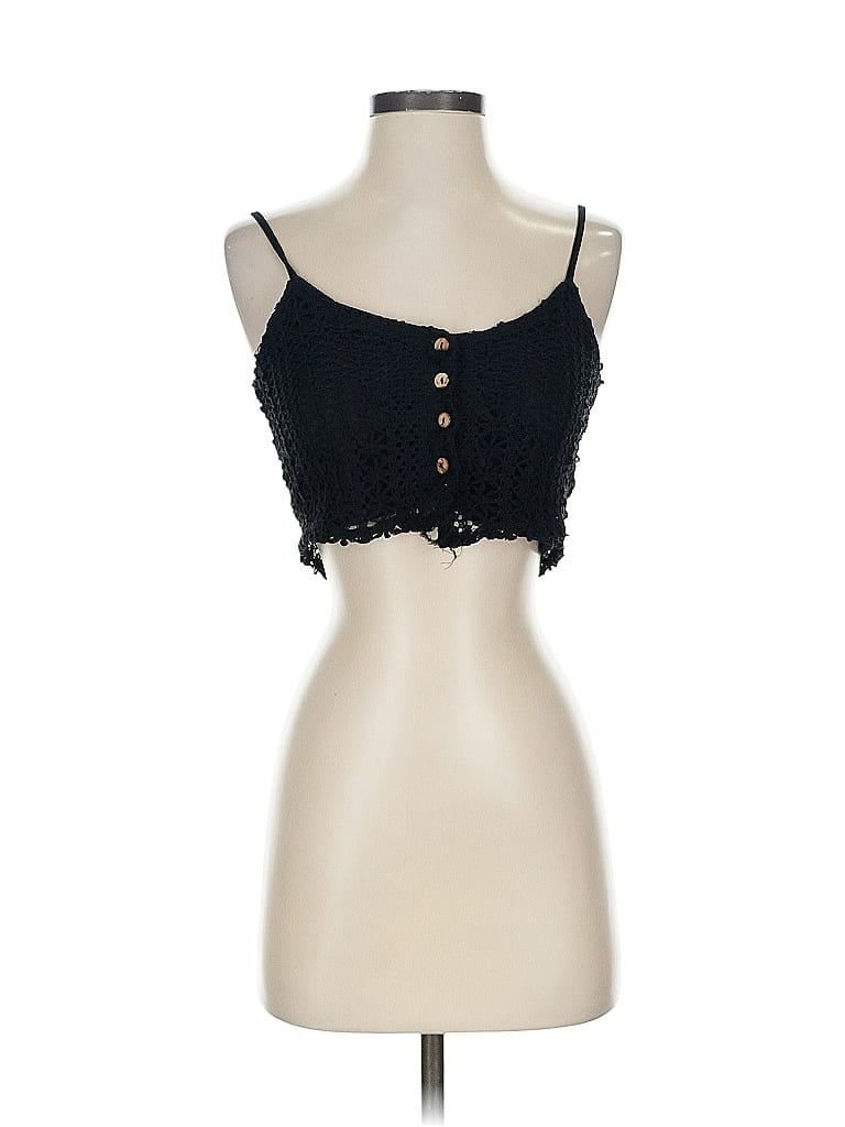 Pre-owned Ocean Drive Clothing Co. Tank Top Black Sweetheart Neckline Tops