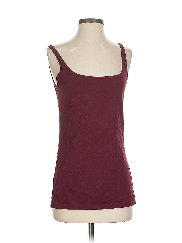 EDDIE BAUER Pre-owned Tank Top Burgundy Strapless Neckline Tops