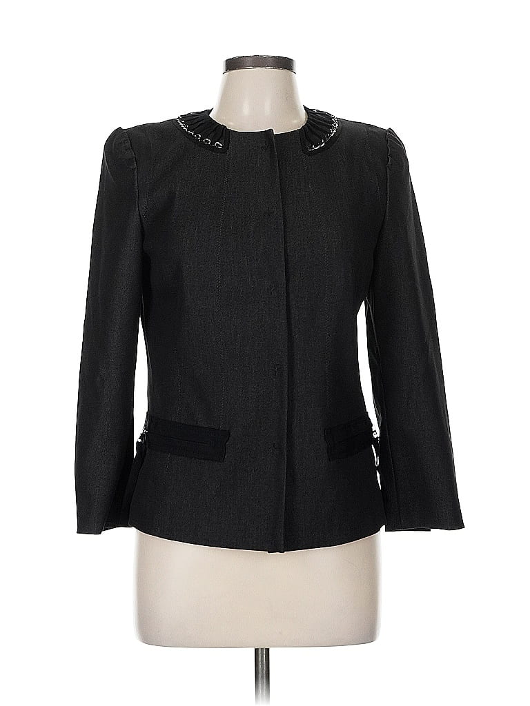 Pre-owned T Tahari Blazer Jacket In Black