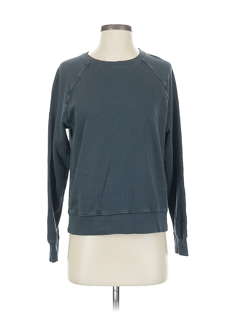 Pre-owned Athleta Long Sleeve T-shirt In Gray