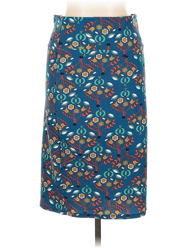 Pre-owned Lularoe Casual Skirt In Blue