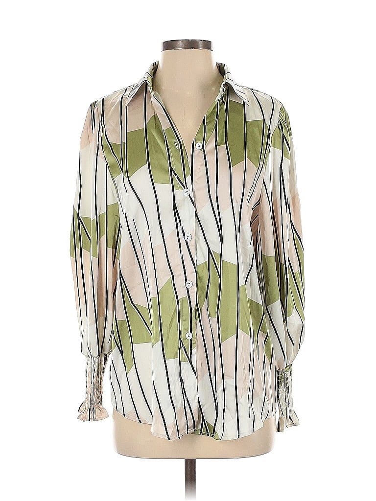 Assorted Brands Long Sleeve Blouse In Green