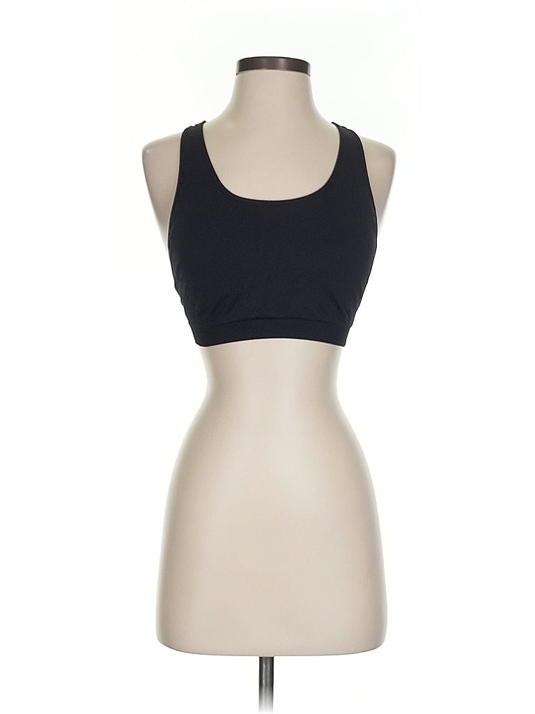 Pre-owned Unbranded Sports Bra In Black