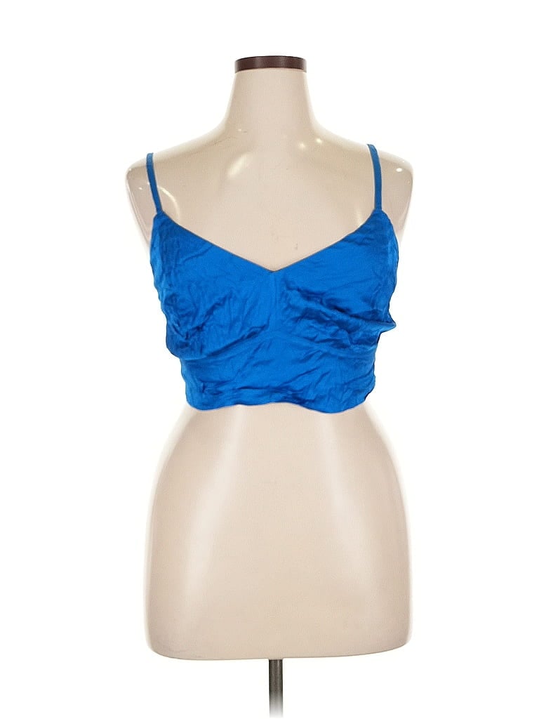 Pre-owned Aerie Sleeveless Top Blue Sweetheart Neckline Tops