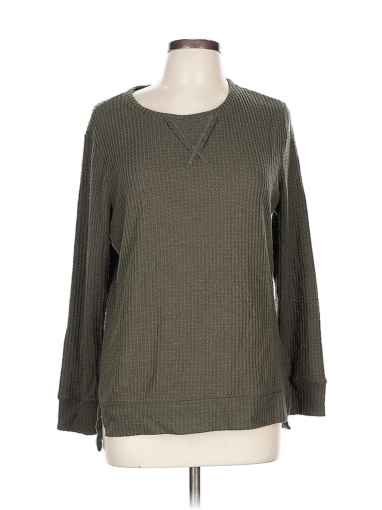 Pre-owned Green Tea Long Sleeve T-shirt In Green