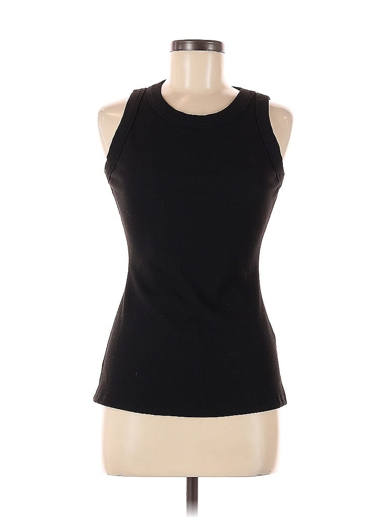 Pre-owned Unbranded Sleeveless T-shirt In Black