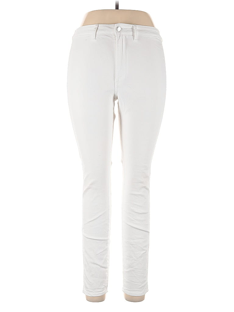 Pre-owned &denim By H&m Jeggings In White