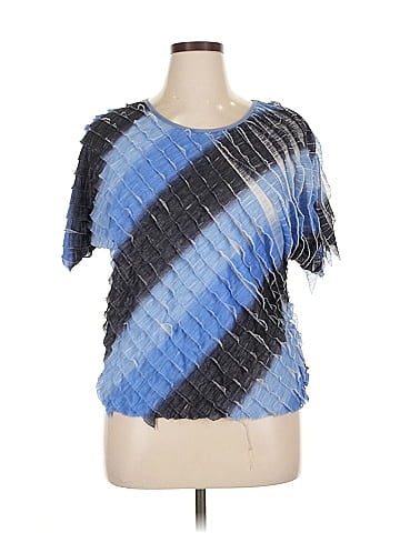 NY Collection Short Sleeve Blouse (view 1)