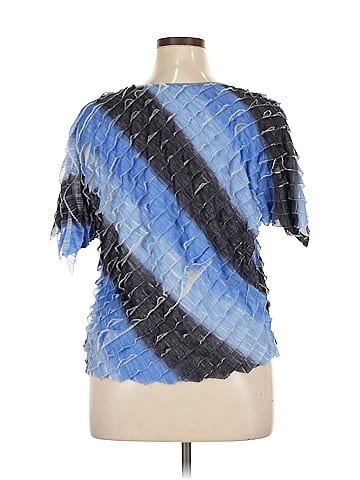 NY Collection Short Sleeve Blouse (view 2)
