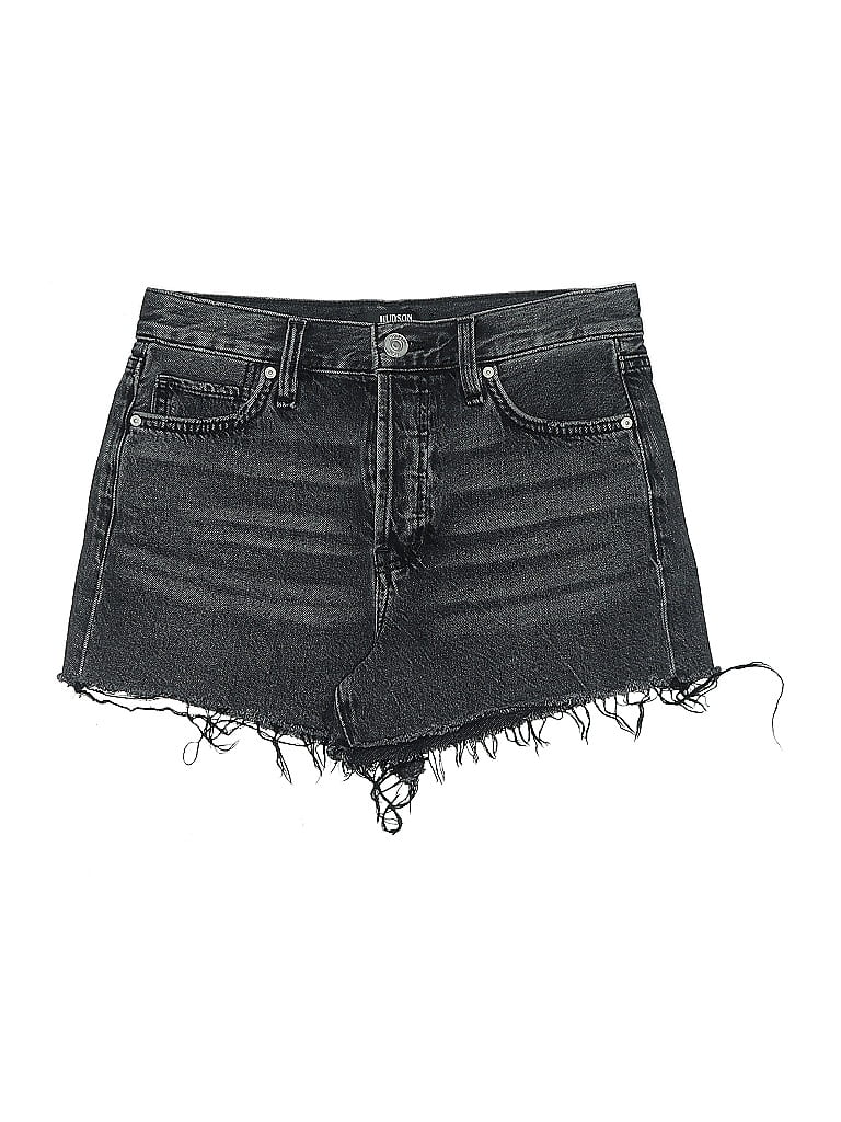 Pre-owned Hudson Denim Shorts In Black