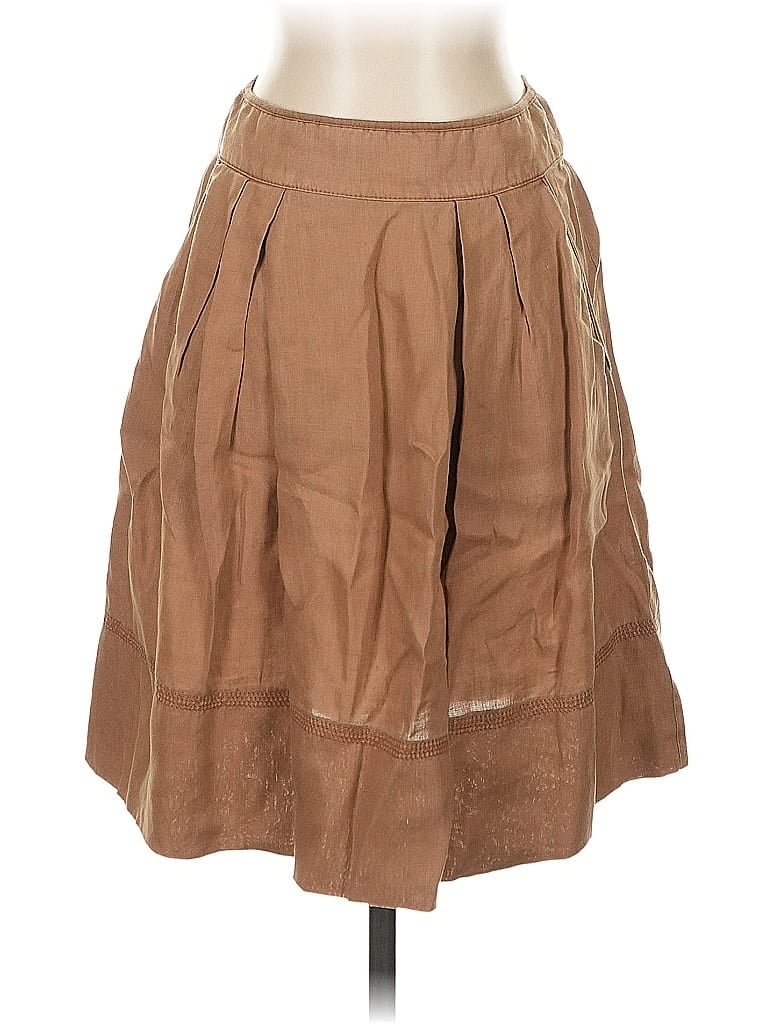 Pre-owned Three Dots Casual Skirt In Brown