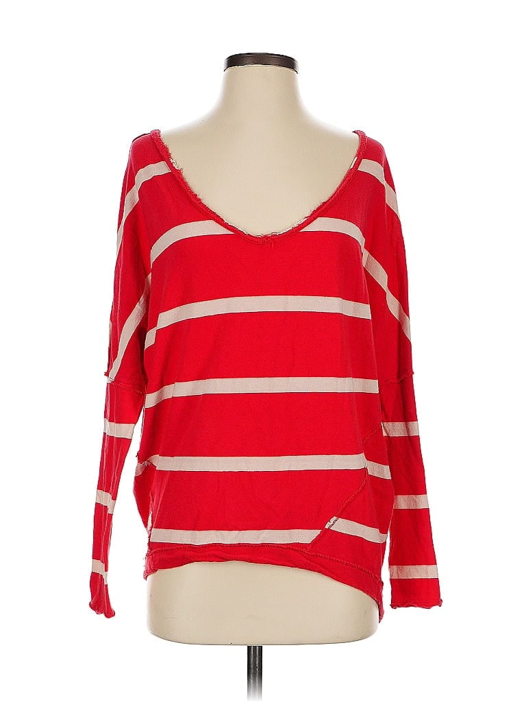 Pre-owned We The Free 3/4 Sleeve T-shirt In Red