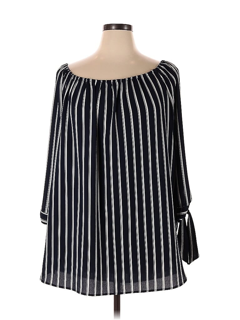 Click to view more detailed imagery on our partner's website Pre-owned Misia 3/4 Sleeve Blouse In Blue