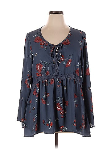 Eyeshadow Long Sleeve Blouse (view 1)